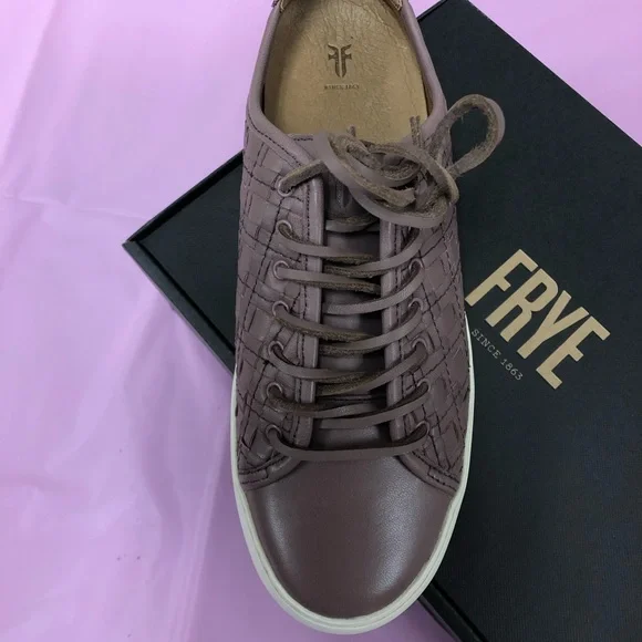 Lux FRYE woven leathers  low lace sneaker - Picture 6 of 6